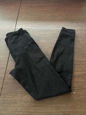 Women’s Black Active Leggings with Side Pockets